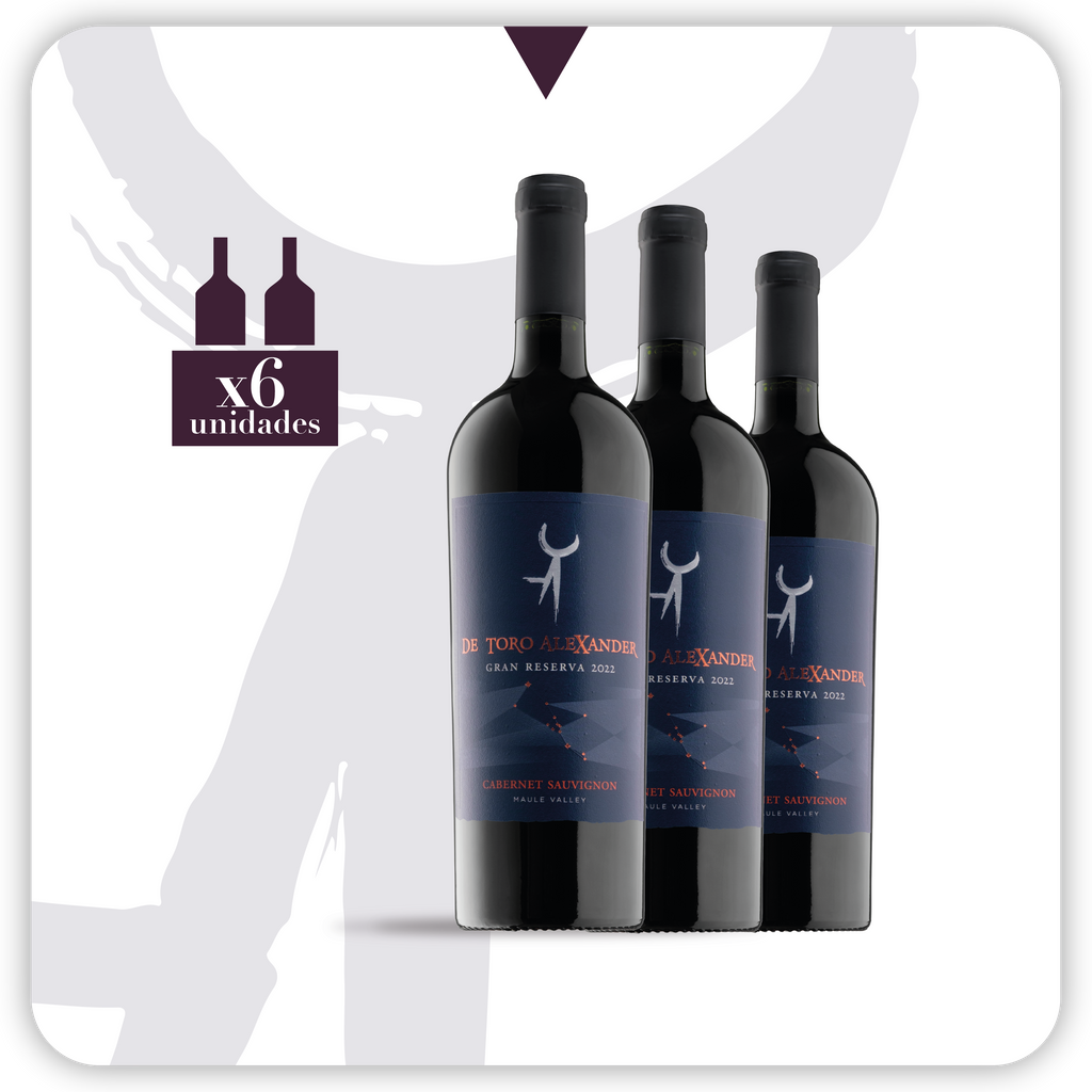 De Toro Alexander Cabernet Sauvignon Gran Reserva 2022 - 6 botellas 750 ml