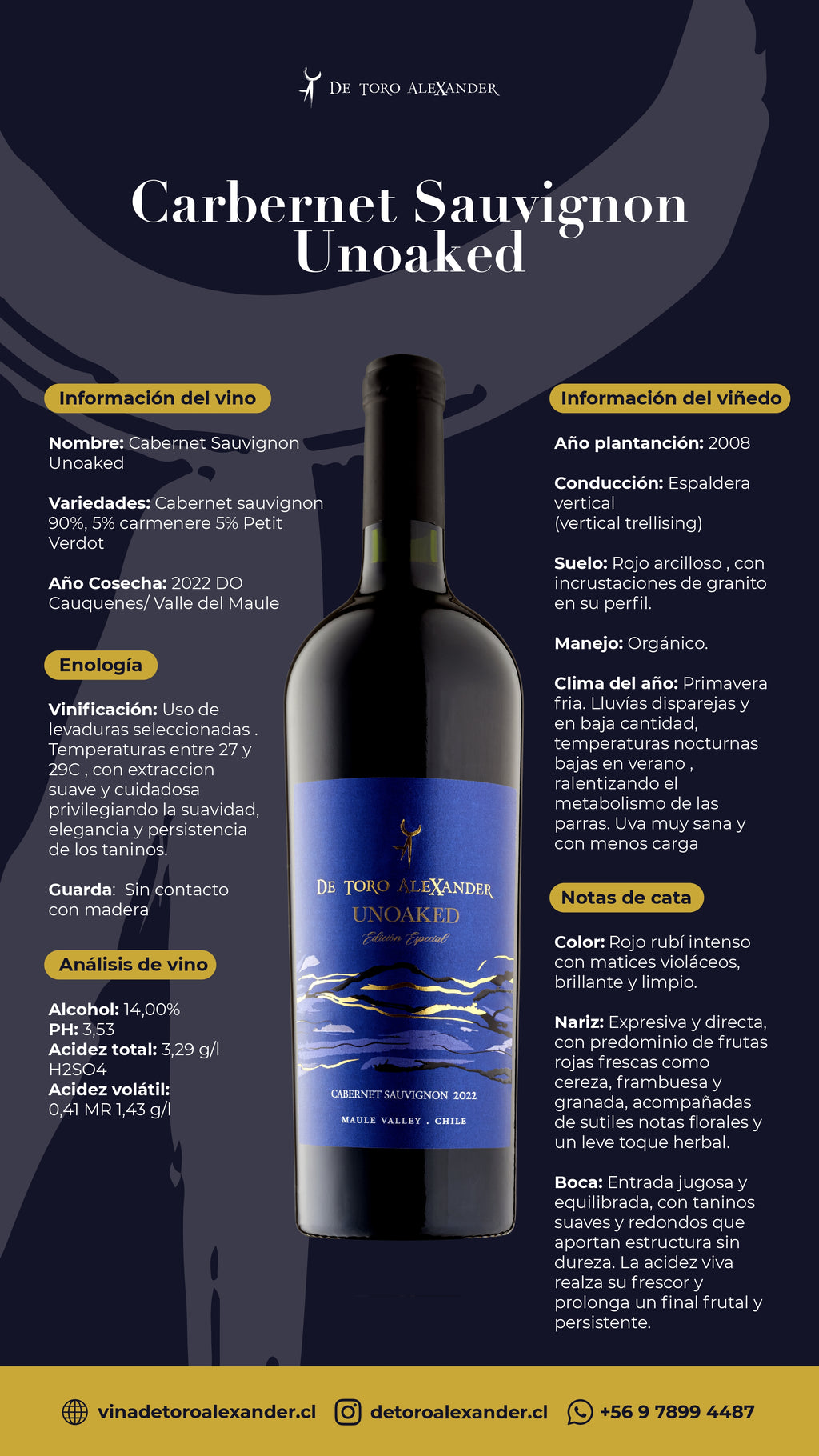 Cabernet Sauvignon 2022 Unoaked